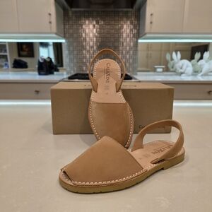 🔥CALAXINI Verano Slide Nubuck Tan Sandals